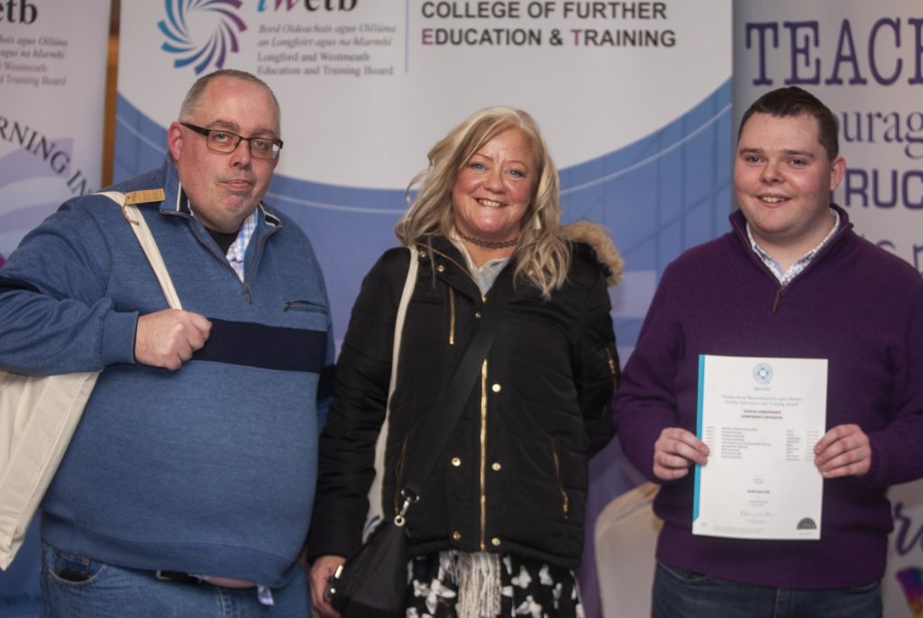 Darren Daly, Janette Rowley and Alan Dalton (level 5 component) on Thursday