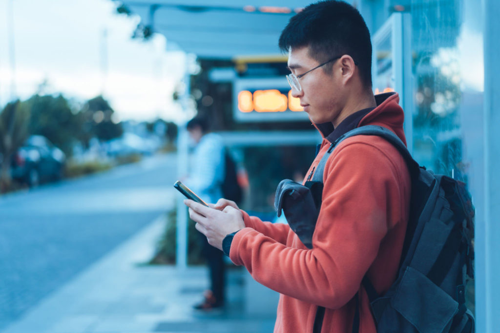 Bus info using phone